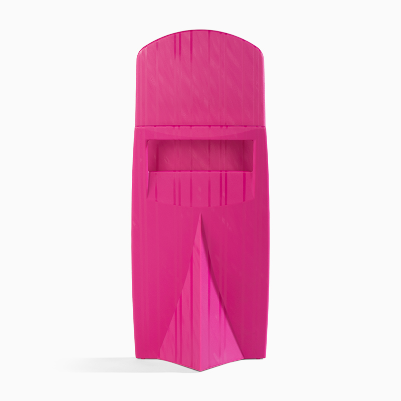 Eccopanta rayé Valet de chambre - fuchsia 2